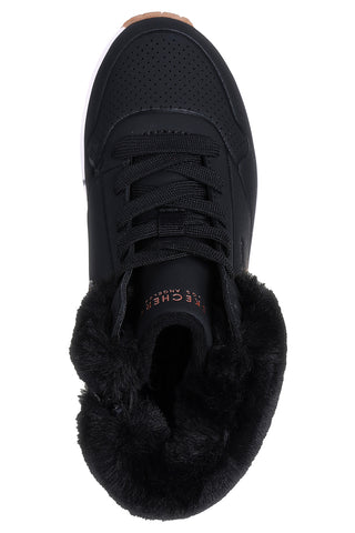 Črni superge Mid-Cut z dlako Skechers Uno Fall Air