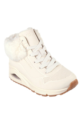 Bele polnjenke s srednjim rezom in zadrgo SKECHERS UNO FALL AIR