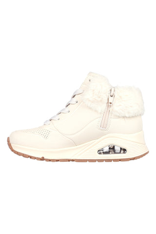 Bele polnjenke s srednjim rezom in zadrgo SKECHERS UNO FALL AIR