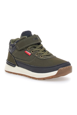Sneakers Khaki Mid-Cut z Velcro Levi's Ascot Refresh