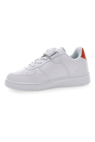 Bele superge z oranžnimi in modrimi detajli PITT KIDS K191562