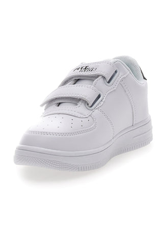 Bele superge z velcro trakom in perforiranim zgornjim delom PITT KIDS K191562