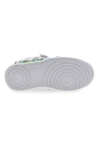 Bele superge z velcro trakom in perforiranim zgornjim delom PITT KIDS K191562