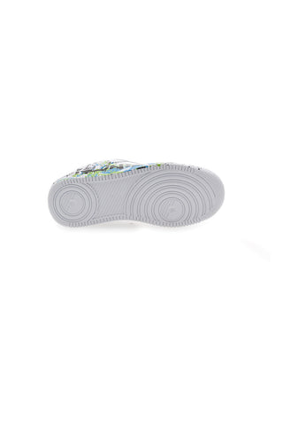 Bele superge s črnimi in modro-zelenimi detajli PITT KIDS K191562