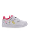 Bele superge z velcro trakom in barvnimi detajli PITT KIDS K191562
