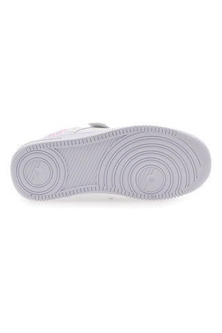 Bele superge z velcro trakom in barvnimi detajli PITT KIDS K191562