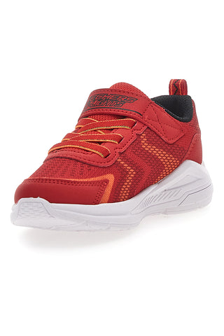 Rdeče superge z barvnimi lučkami in velcro zaponko SKECHERS S LIGHT TRI-NAMICS