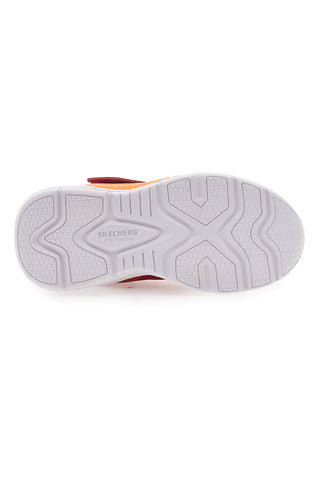 Rdeče superge z barvnimi lučkami in velcro zaponko SKECHERS S LIGHT TRI-NAMICS
