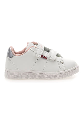 Bele in roza superge z velcro zaponko LEVI'S BELL JR MINI