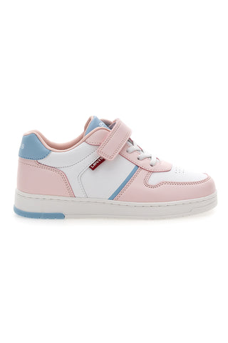 Bele in roza superge z zračnim zgornjim delom in velcro zapenjanjem LEVI'S 3004