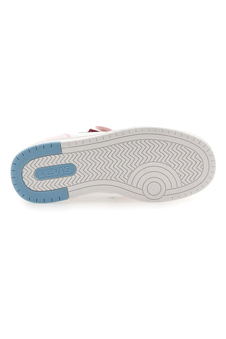 Bele in roza superge z zračnim zgornjim delom in velcro zapenjanjem LEVI'S 3004