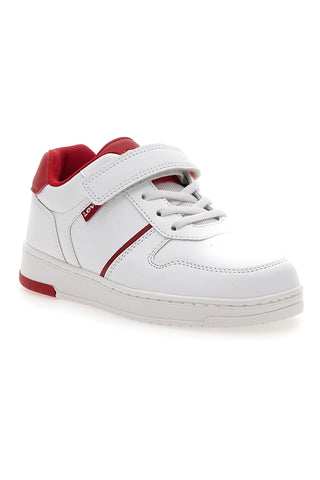 Bele in rdeče superge z velcro zaponko LEVI'S 0079