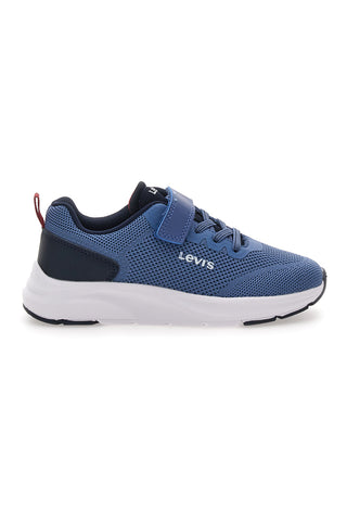 Modri športni copati z mrežastim zgornjim delom in velcro zaponko LEVI'S 1595