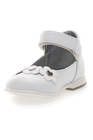 Bele balerinke z velcro zaponko Laura Biagiotti AG16062