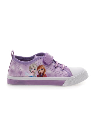 Violetne superge z lučkami in velcro zaponko Frozen D11542M