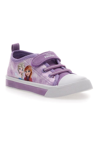 Violetne superge z lučkami in velcro zaponko Frozen D11542M
