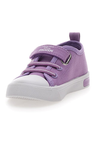 Violetne superge z lučkami in velcro zaponko Frozen D11542M