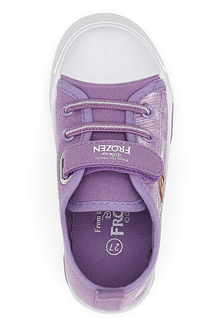 Violetne superge z lučkami in velcro zaponko Frozen D11542M