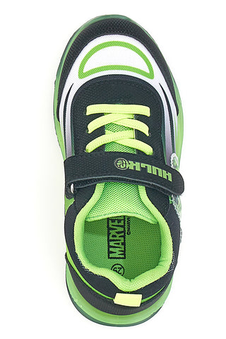 Zelene in črne superge z velcro zaponko Avengers Hulk R1010212T