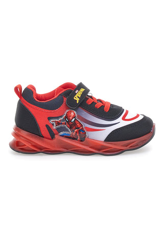 Rdeče-črni superge z velcro zaponko Spiderman R1310515T