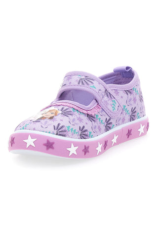 Roza sandali z zvezdicami in velcro trakom FROZEN D4310609T