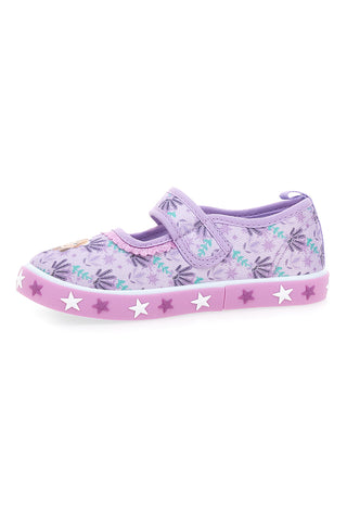 Roza sandali z zvezdicami in velcro trakom FROZEN D4310609T