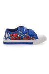 Modri superge z lučkami in belim gumijastim koncem SPIDERMAN R1310509T