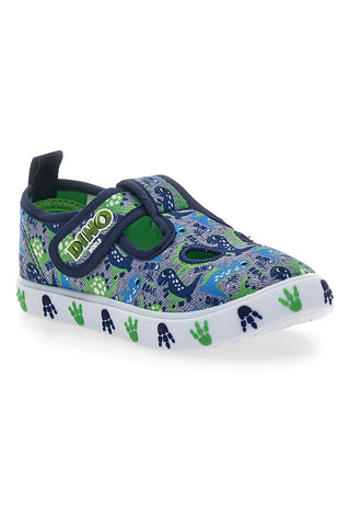 Modre in zelene sandale z velcro trakom DINAUSO S8020127T