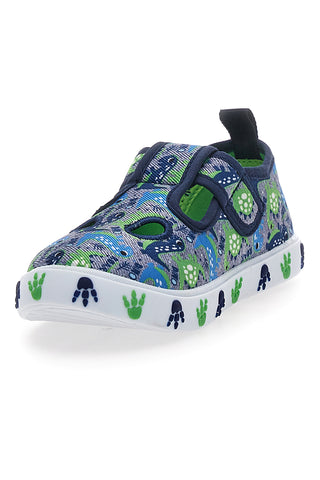 Modre in zelene sandale z velcro trakom DINAUSO S8020127T