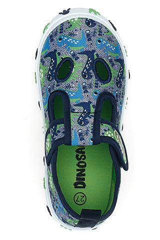 Modre in zelene sandale z velcro trakom DINAUSO S8020127T