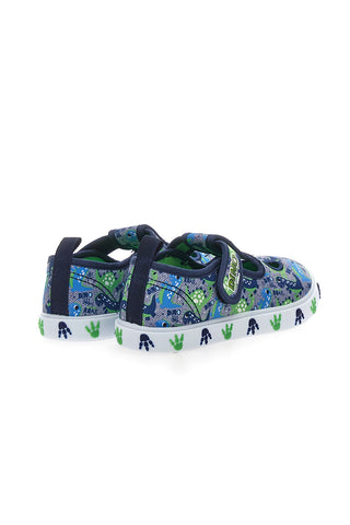 Modre in zelene sandale z velcro trakom DINAUSO S8020127T