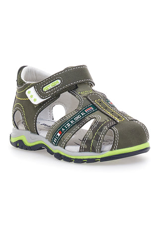 Zelene sandale z velcro trakom Pitt Kids 12540