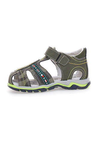 Zelene sandale z velcro trakom Pitt Kids 12540