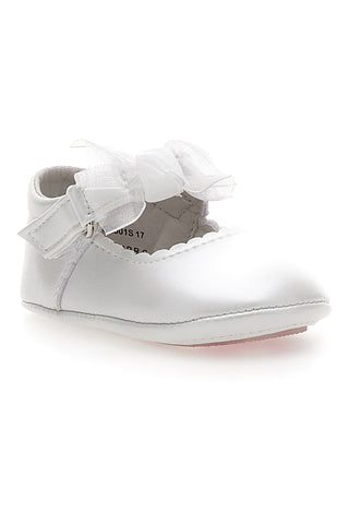 Balerinke Primi Passi Bianco Perla z mašno GRAZIE GIRL 39G2502S
