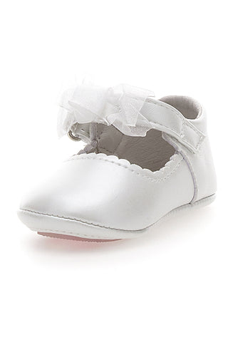 Balerinke Primi Passi Bianco Perla z mašno GRAZIE GIRL 39G2502S