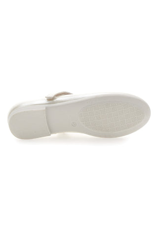 Balerine v biserno beli barvi z okrasnim metuljem GRAZIE GIRL 39G2515S