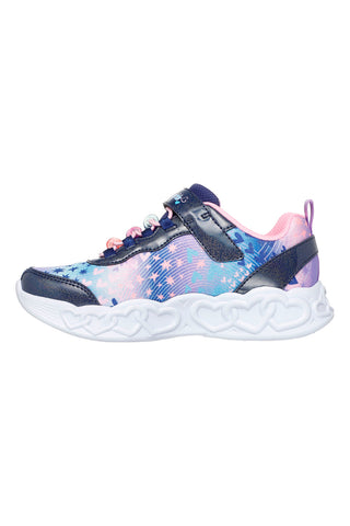 Modri superge s svetlečimi srčki Skechers Infinite Heart Lights Heart Jewels