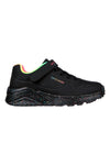Črni čevlji z mavričnimi detajli in večbarvno podplatom Skechers Uno Lite Rainbow Specks