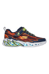 Modri superge z oranžnimi svetlobnimi detajli Skechers Light Storm 2.0 Bolt-Brights