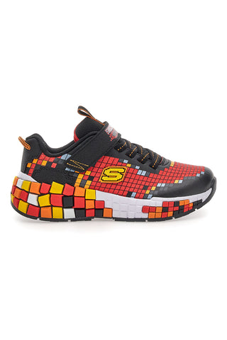 Rdeče superge s pikastimi detajli in lučkami Skechers Mega-Craft 3