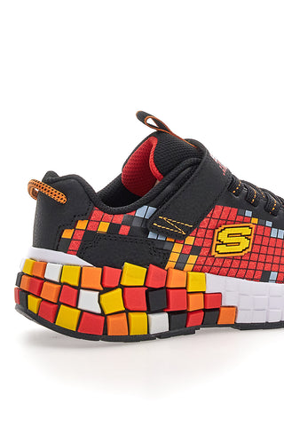 Rdeče superge s pikastimi detajli in lučkami Skechers Mega-Craft 3