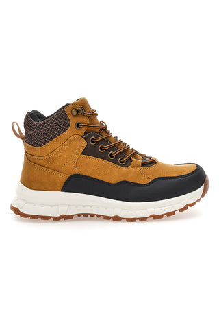Športni gležnarji Pitt kids BP109005 v barvi konjaka