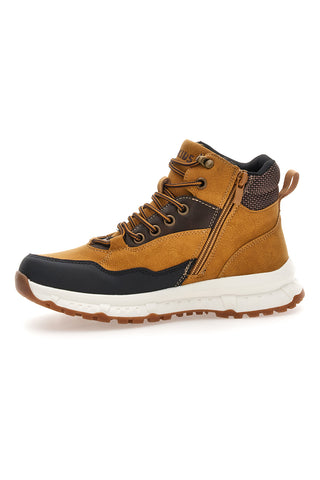 Športni gležnarji Pitt kids BP109005 v barvi konjaka
