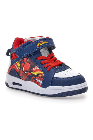Modri superge s svetlobnimi efekti in zapenjanjem na velcro Spiderman M13194MC