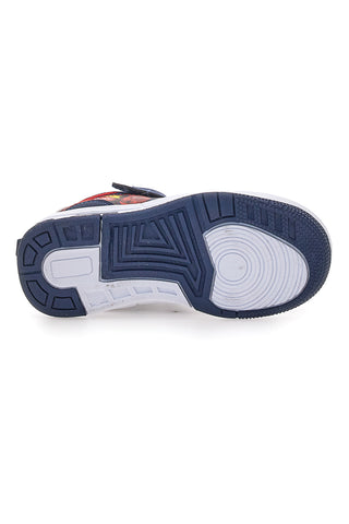 Modri superge s svetlobnimi efekti in zapenjanjem na velcro Spiderman M13194MC