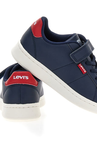 Modri športni copati z rdečimi detajli Levi's Bell Jr