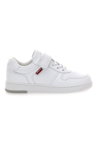 Bele superge z zapenjanjem na velcro Levi's Kick SE