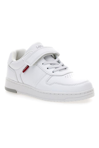 Bele superge z zapenjanjem na velcro Levi's Kick SE