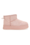 Roza škornji z velcro zaponko in toplim notranjim delom iz krzna Thanks Girls GB2029