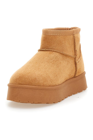 Usnjene gležnarje z velcro trakom in toplim notranjim delom iz krzna Thanks Girls GB2029
